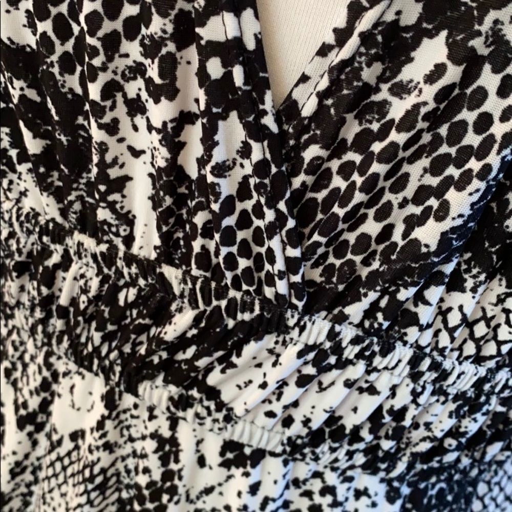 Necessary Objects B&W Reptile Print Maxi Dress - image 5